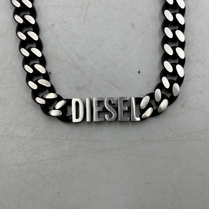 【中古品】【メンズ/レディース】 DIESEL ディーゼル DX1385040 喜平 STAINLESS NECKLACE ステンレス ネックレス キヘイ アクセサリー 192-251217-kh-02-izu カラー：ブラック×シルバー 万代Net店