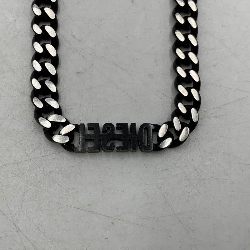 【中古品】【メンズ/レディース】 DIESEL ディーゼル DX1385040 喜平 STAINLESS NECKLACE ステンレス ネックレス キヘイ アクセサリー 192-251217-kh-02-izu カラー：ブラック×シルバー 万代Net店