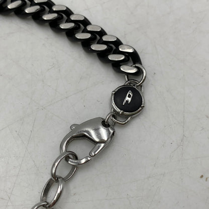 【中古品】【メンズ/レディース】 DIESEL ディーゼル DX1385040 喜平 STAINLESS NECKLACE ステンレス ネックレス キヘイ アクセサリー 192-251217-kh-02-izu カラー：ブラック×シルバー 万代Net店