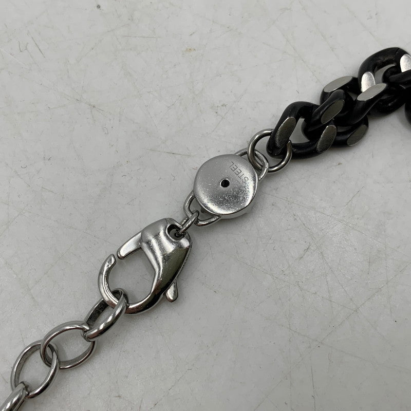 【中古品】【メンズ/レディース】 DIESEL ディーゼル DX1385040 喜平 STAINLESS NECKLACE ステンレス ネックレス キヘイ アクセサリー 192-251217-kh-02-izu カラー：ブラック×シルバー 万代Net店