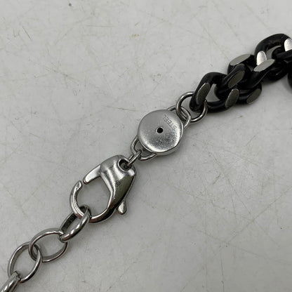【中古品】【メンズ/レディース】 DIESEL ディーゼル DX1385040 喜平 STAINLESS NECKLACE ステンレス ネックレス キヘイ アクセサリー 192-251217-kh-02-izu カラー：ブラック×シルバー 万代Net店