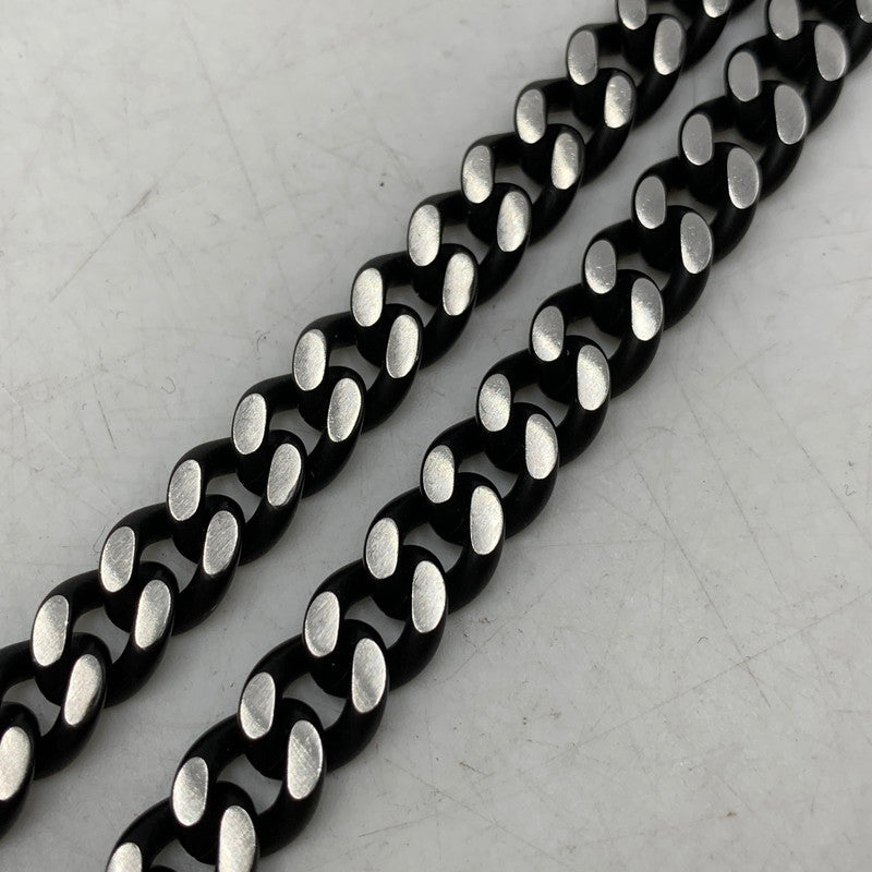 【中古品】【メンズ/レディース】 DIESEL ディーゼル DX1385040 喜平 STAINLESS NECKLACE ステンレス ネックレス キヘイ アクセサリー 192-251217-kh-02-izu カラー：ブラック×シルバー 万代Net店