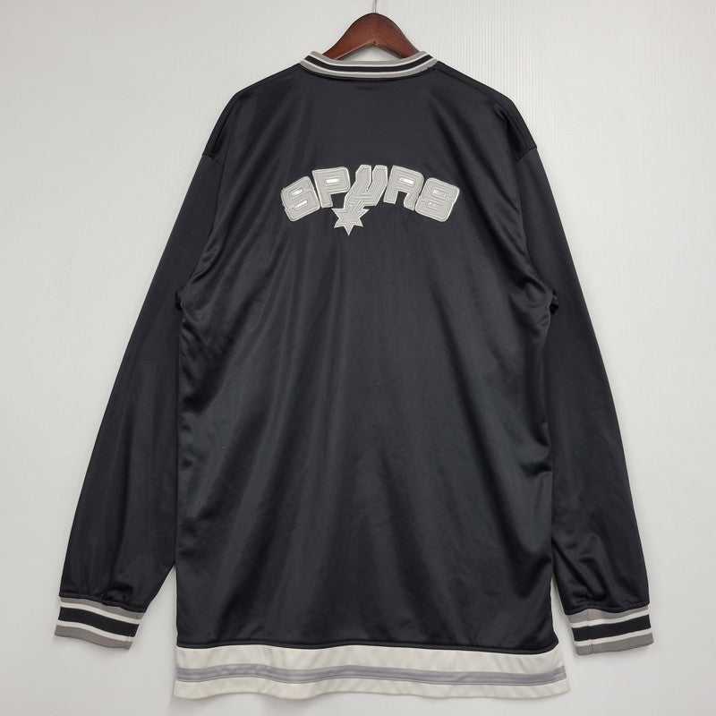 【中古品】【メンズ】 NBA エヌビーエー SAN ANTONIO SPURS LONG STADIUM JACKET サン アントニオ スパーズ ロング スタジアム ジャケット アウター 146-260203-cs-14-izu サイズ：XXXL カラー：ブラック 万代Net店