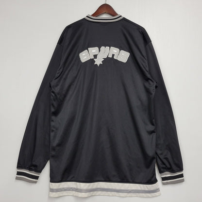 【中古品】【メンズ】 NBA エヌビーエー SAN ANTONIO SPURS LONG STADIUM JACKET サン アントニオ スパーズ ロング スタジアム ジャケット アウター 146-260203-cs-14-izu サイズ：XXXL カラー：ブラック 万代Net店