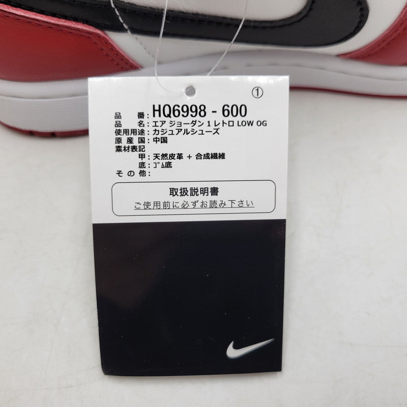 【中古美品】【メンズ】 NIKE ナイキ HQ6998-600 AIR JORDAN エア ジョーダン1 RETRO LOW OG レトロ ロー オージー CHICAGO シカゴ (2025) スニーカー シューズ 靴 160-251218-ya-06-izu サイズ：27.5cm カラー：VARSITY RED/BLACK/SUMMIT WHITE 万代Net店
