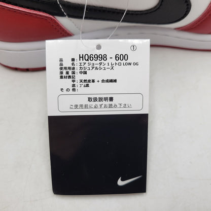 【中古美品】【メンズ】 NIKE ナイキ HQ6998-600 AIR JORDAN エア ジョーダン1 RETRO LOW OG レトロ ロー オージー CHICAGO シカゴ (2025) スニーカー シューズ 靴 160-251218-ya-06-izu サイズ：27.5cm カラー：VARSITY RED/BLACK/SUMMIT WHITE 万代Net店