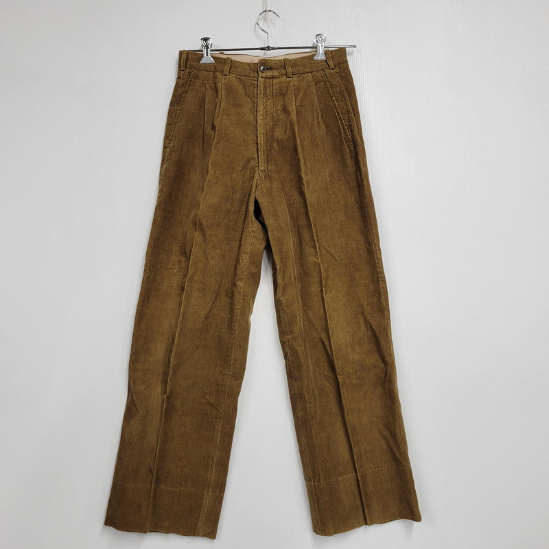 【中古品】【メンズ】 初期 デカオム 70S-80S DOUBLE CORDUROY ダブル コーデュロイ SET UP セット アップ スーツ 140-251218-ya-14-izu サイズ：Ｓ カラー：ブラウン 万代Net店