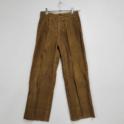 【中古品】【メンズ】 初期 デカオム 70S-80S DOUBLE CORDUROY ダブル コーデュロイ SET UP セット アップ スーツ 140-251218-ya-14-izu サイズ：Ｓ カラー：ブラウン 万代Net店