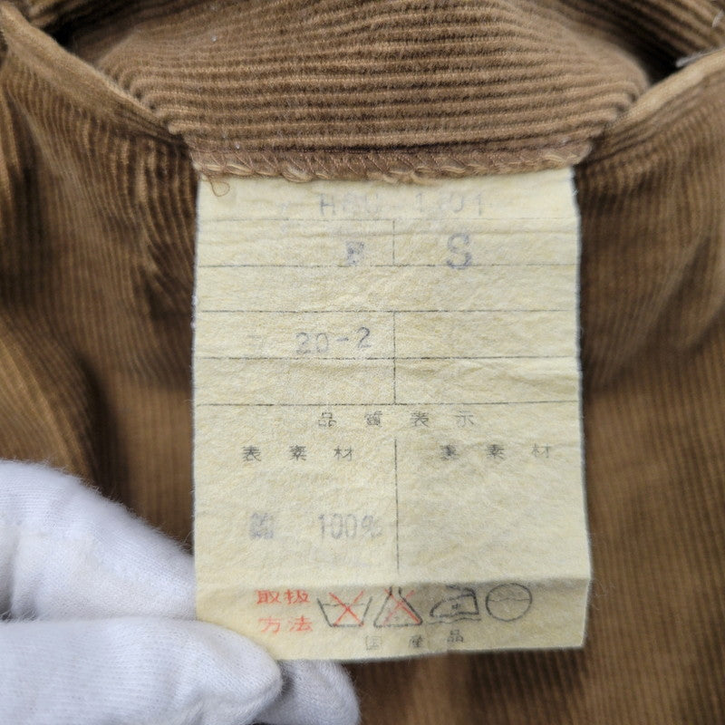 【中古品】【メンズ】 初期 デカオム 70S-80S DOUBLE CORDUROY ダブル コーデュロイ SET UP セット アップ スーツ 140-251218-ya-14-izu サイズ：Ｓ カラー：ブラウン 万代Net店
