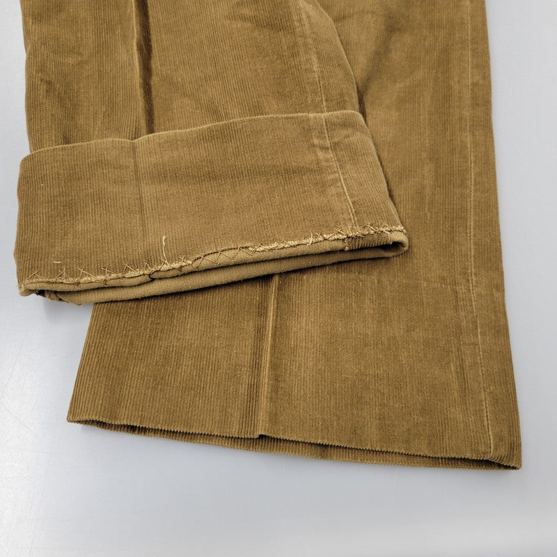 【中古品】【メンズ】 初期 デカオム 70S-80S DOUBLE CORDUROY ダブル コーデュロイ SET UP セット アップ スーツ 140-251218-ya-14-izu サイズ：Ｓ カラー：ブラウン 万代Net店