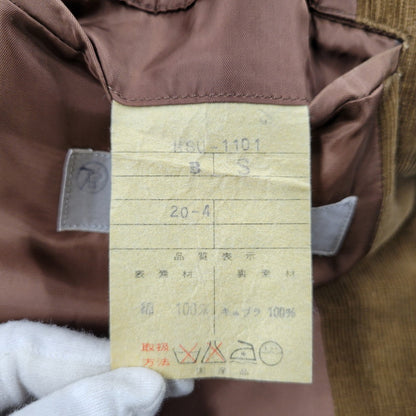 【中古品】【メンズ】 初期 デカオム 70S-80S DOUBLE CORDUROY ダブル コーデュロイ SET UP セット アップ スーツ 140-251218-ya-14-izu サイズ：Ｓ カラー：ブラウン 万代Net店