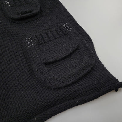 【中古品】【メンズ】 Y's for men ワイズ フォー メン MY-K29-147 90S POCKET GIMMICK ポケット ギミック KNIT VEST ニット ベスト 140-251218-ya-12-izu サイズ：下記参照 カラー：BLACK 万代Net店