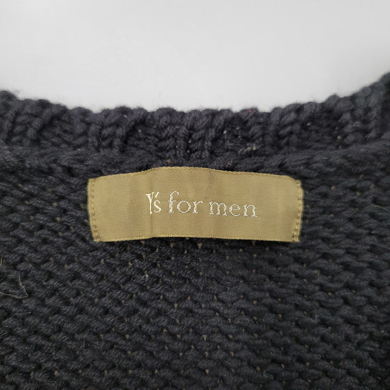 【中古品】【メンズ】 Y's for men ワイズ フォー メン MY-K29-147 90S POCKET GIMMICK ポケット ギミック KNIT VEST ニット ベスト 140-251218-ya-12-izu サイズ：下記参照 カラー：BLACK 万代Net店