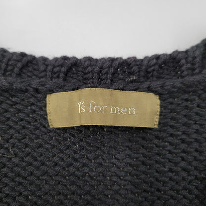 【中古品】【メンズ】 Y's for men ワイズ フォー メン MY-K29-147 90S POCKET GIMMICK ポケット ギミック KNIT VEST ニット ベスト 140-251218-ya-12-izu サイズ：下記参照 カラー：BLACK 万代Net店