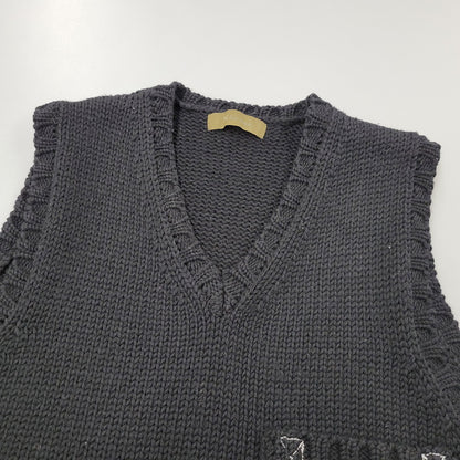 【中古品】【メンズ】 Y's for men ワイズ フォー メン MY-K29-147 90S POCKET GIMMICK ポケット ギミック KNIT VEST ニット ベスト 140-251218-ya-12-izu サイズ：下記参照 カラー：BLACK 万代Net店