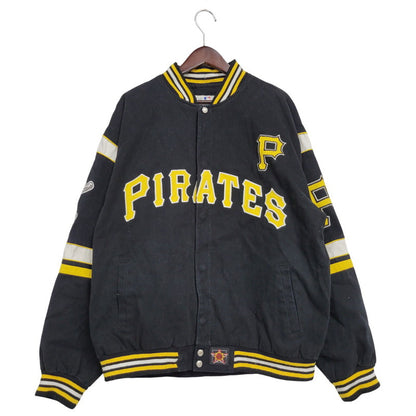 【中古品】【メンズ】 JH DESIGN ジェイエイチデザイン PITTSBURGH PIRATES STADIUM JACKET ピッツバーグ・パイレーツ スタジアムジャケット スタジャン アウター 146-251218-as-08-izu サイズ：XL カラー：ブラック 万代Net店