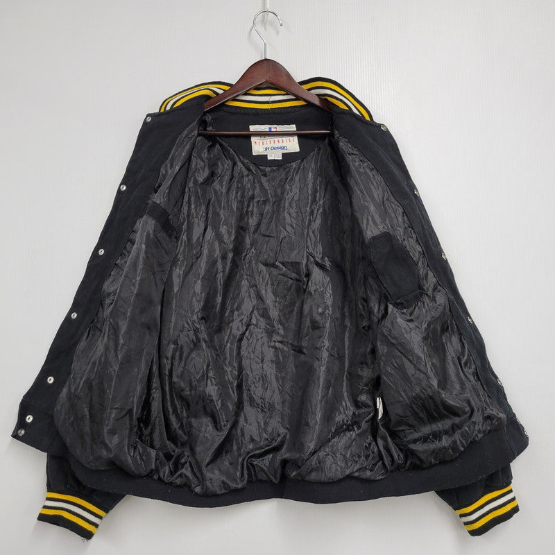 【中古品】【メンズ】 JH DESIGN ジェイエイチデザイン PITTSBURGH PIRATES STADIUM JACKET ピッツバーグ・パイレーツ スタジアムジャケット スタジャン アウター 146-251218-as-08-izu サイズ：XL カラー：ブラック 万代Net店