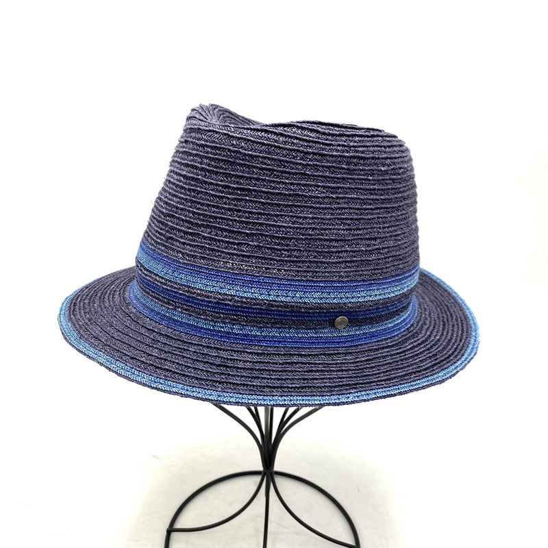 【中古品】【メンズ/レディース】 HERMES エルメス CHAPEAU CLAUDIO HAT シャポー クラウディオ ハット 帽子 服飾雑貨 183-251219-ay-04-izu サイズ：59 カラー：ブルー系 万代Net店