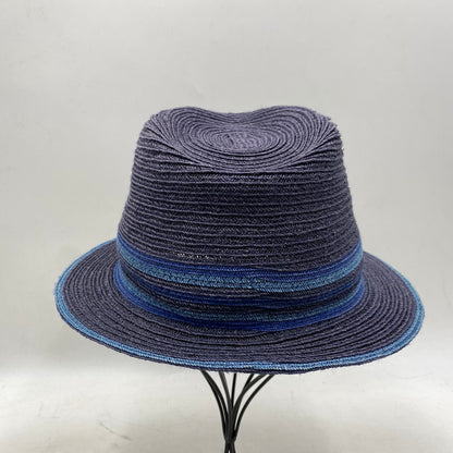 【中古品】【メンズ/レディース】 HERMES エルメス CHAPEAU CLAUDIO HAT シャポー クラウディオ ハット 帽子 服飾雑貨 183-251219-ay-04-izu サイズ：59 カラー：ブルー系 万代Net店