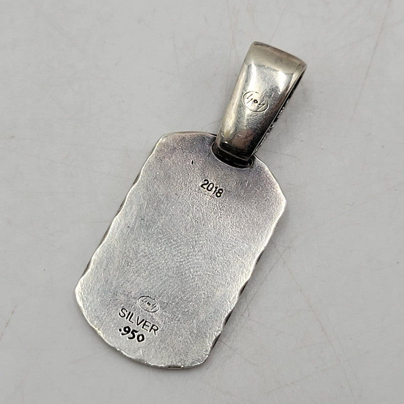 【中古品】【メンズ/レディース】 GOTHIC YOHJI YAMAMOTO ゴシック ヨウジヤマモト DOG TAG PENDANT TOP SV950 2018 ドッグ タグ ペンダント トップ ネックレス アクセサリー 192-251219-ay-13-izu カラー：シルバー 万代Net店