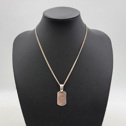 【中古品】【メンズ/レディース】 GOTHIC YOHJI YAMAMOTO ゴシック ヨウジヤマモト DOG TAG PENDANT TOP SV950 2018 ドッグ タグ ペンダント トップ ネックレス アクセサリー 192-251219-ay-13-izu カラー：シルバー 万代Net店