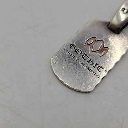 【中古品】【メンズ/レディース】 GOTHIC YOHJI YAMAMOTO ゴシック ヨウジヤマモト DOG TAG PENDANT TOP SV950 2018 ドッグ タグ ペンダント トップ ネックレス アクセサリー 192-251219-ay-13-izu カラー：シルバー 万代Net店