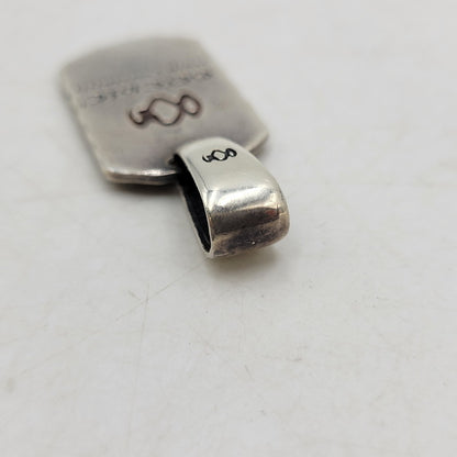 【中古品】【メンズ/レディース】 GOTHIC YOHJI YAMAMOTO ゴシック ヨウジヤマモト DOG TAG PENDANT TOP SV950 2018 ドッグ タグ ペンダント トップ ネックレス アクセサリー 192-251219-ay-13-izu カラー：シルバー 万代Net店