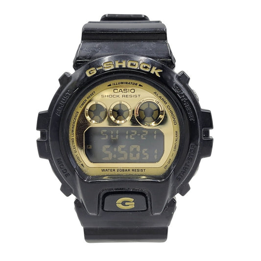 【中古品】【メンズ/レディース】 G-SHOCK ジーショック DIGITAL WATCH DW-6900CB デジタルウォッチ 腕時計 196-251221-as-27-izu カラー：ブラック×ゴールド 万代Net店