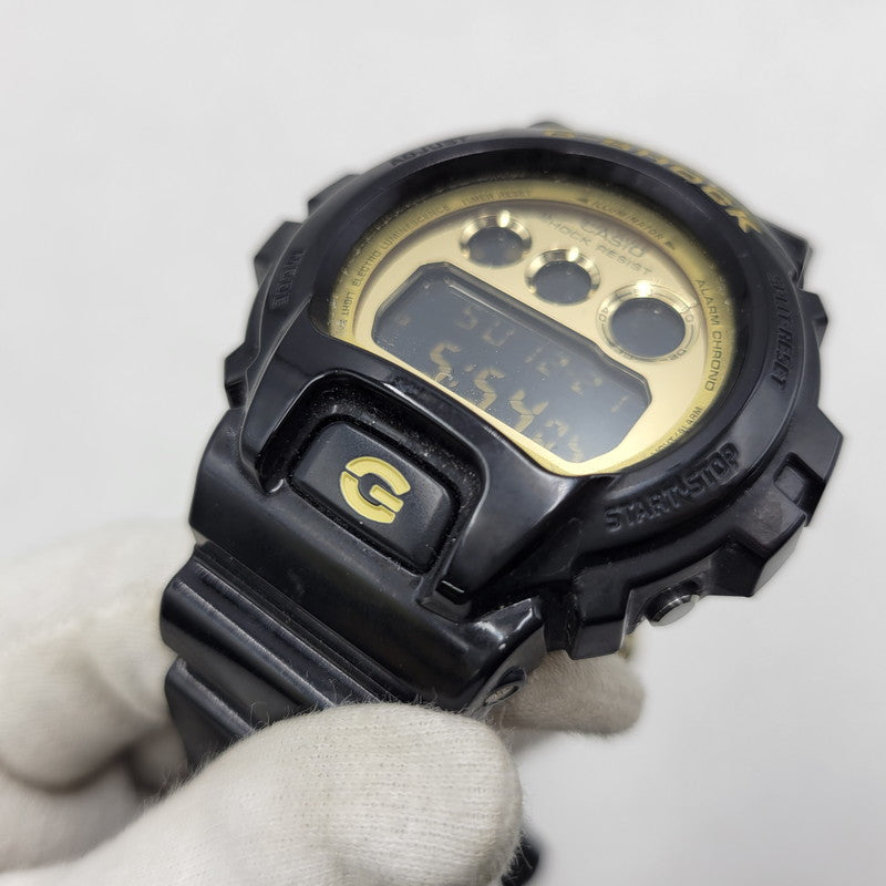 【中古品】【メンズ/レディース】 G-SHOCK ジーショック DIGITAL WATCH DW-6900CB デジタルウォッチ 腕時計 196-251221-as-27-izu カラー：ブラック×ゴールド 万代Net店