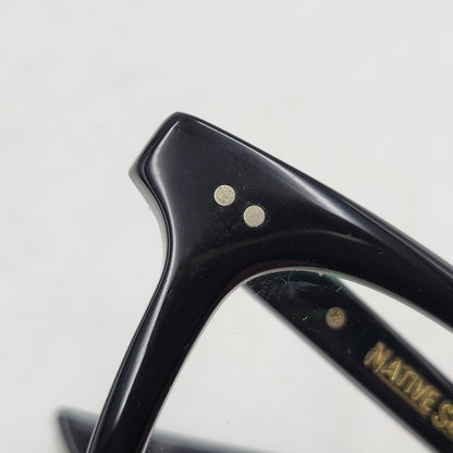 【中古品】【メンズ/レディース】 NATIVE SONS ネイティブ サンズ STILLMAN SUNGLASSES サングラス 眼鏡 メガネ 小物 服飾雑貨 203-251219-ay-12-izu サイズ：45.8口23.2-144 カラー：ブラック×クリア 万代Net店