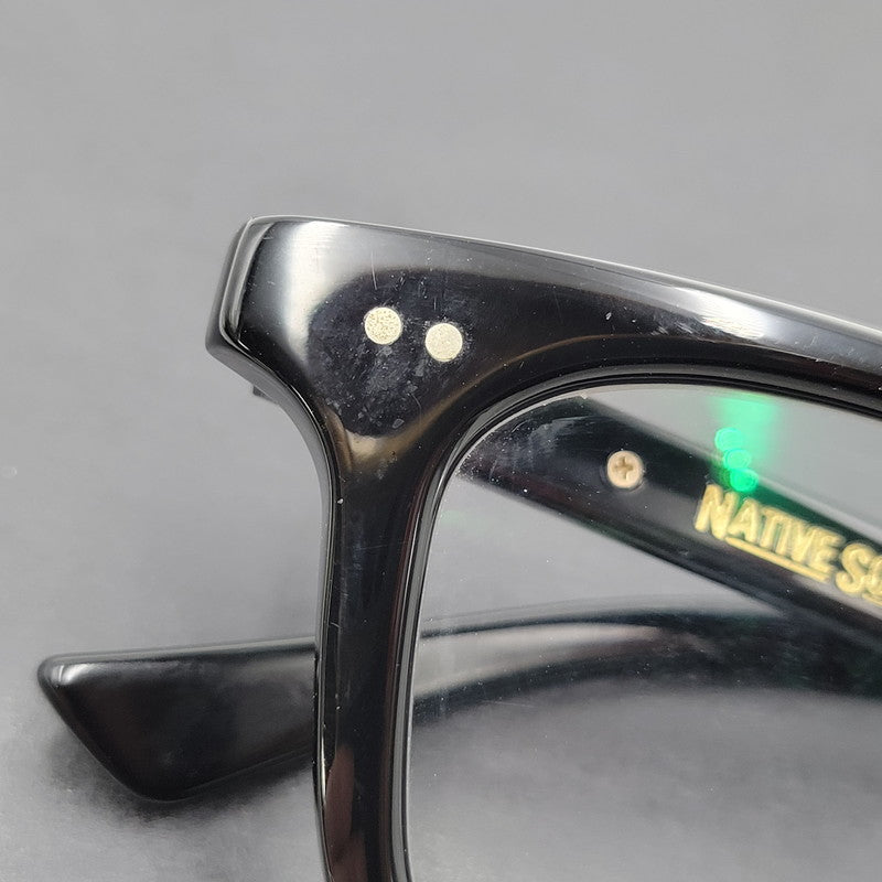 【中古品】【メンズ/レディース】 NATIVE SONS ネイティブ サンズ STILLMAN SUNGLASSES サングラス 眼鏡 メガネ 小物 服飾雑貨 203-251219-ay-12-izu サイズ：45.8口23.2-144 カラー：ブラック×クリア 万代Net店