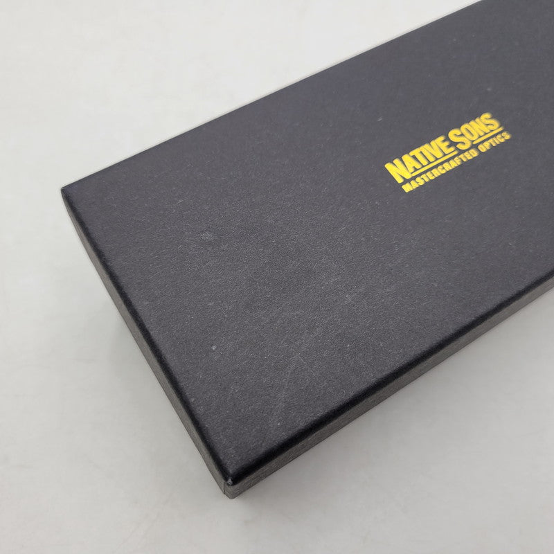 【中古品】【メンズ/レディース】 NATIVE SONS ネイティブ サンズ STILLMAN SUNGLASSES サングラス 眼鏡 メガネ 小物 服飾雑貨 203-251219-ay-12-izu サイズ：45.8口23.2-144 カラー：ブラック×クリア 万代Net店