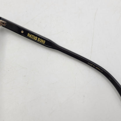 【中古品】【メンズ/レディース】 NATIVE SONS ネイティブ サンズ STILLMAN SUNGLASSES サングラス 眼鏡 メガネ 小物 服飾雑貨 203-251219-ay-12-izu サイズ：45.8口23.2-144 カラー：ブラック×クリア 万代Net店