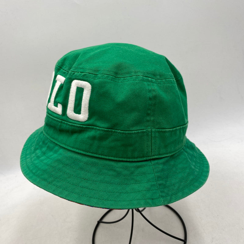 【中古品】【メンズ/レディース】 POLO RALPH LAUREN ポロ・ラルフローレン REVERSIBLE OLYMPIC HAT リバーシブル オリンピック バケットハット 帽子 服飾雑貨 185-251219-ay-05-izu カラー：グリーン/マルチ 万代Net店