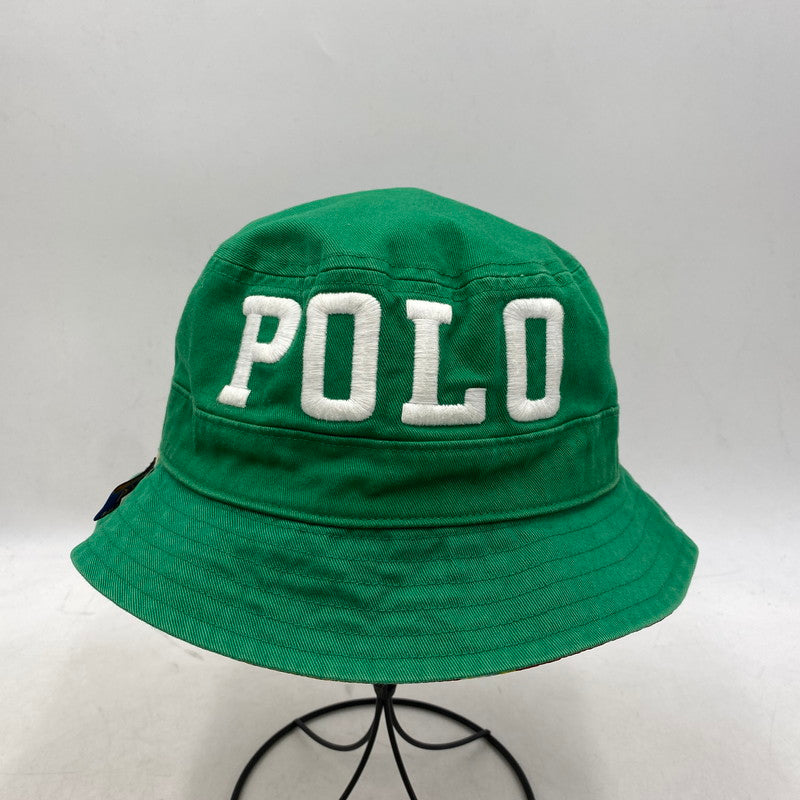 【中古品】【メンズ/レディース】 POLO RALPH LAUREN ポロ・ラルフローレン REVERSIBLE OLYMPIC HAT リバーシブル オリンピック バケットハット 帽子 服飾雑貨 185-251219-ay-05-izu カラー：グリーン/マルチ 万代Net店