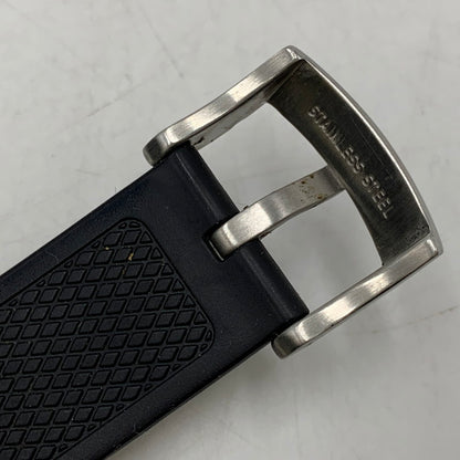 【現状渡し品】【メンズ/レディース】 EMPORIO ARMANI エンポリオ・アルマーニ AR-5856 DIVERS CHRONOGRAPH QUARTZ ダイバーズ クロノグラフ クォーツ 腕時計 時計 198-260606-ya-04-izu カラー：シルバー×ブラック 万代Net店