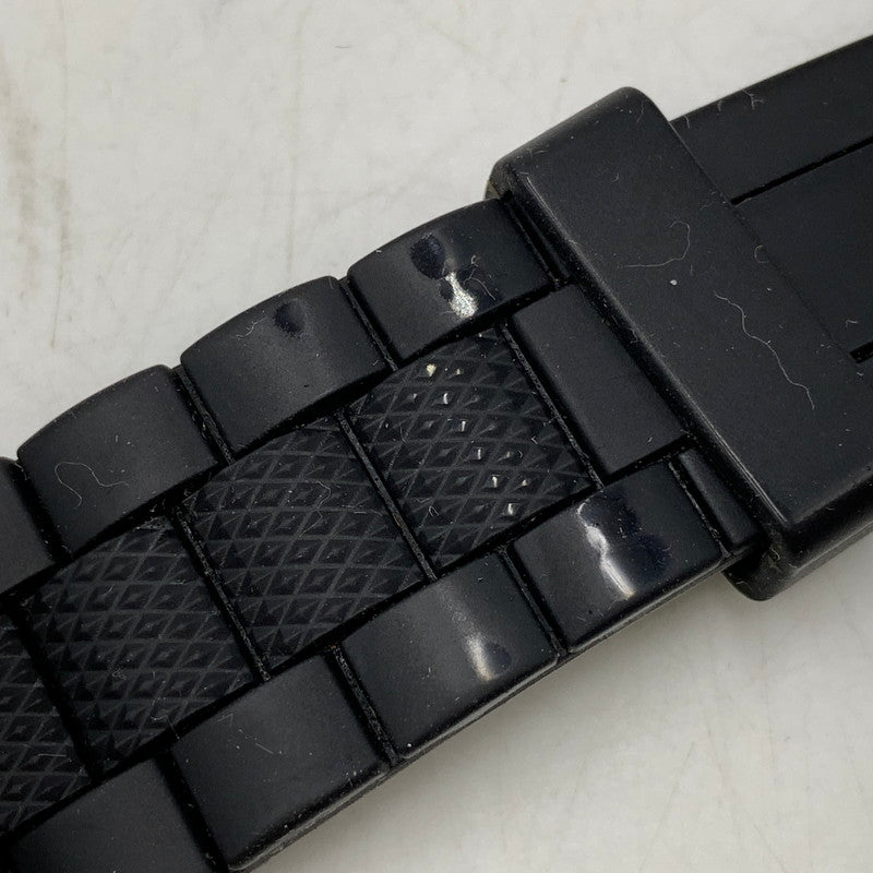 【現状渡し品】【メンズ/レディース】 EMPORIO ARMANI エンポリオ・アルマーニ AR-5856 DIVERS CHRONOGRAPH QUARTZ ダイバーズ クロノグラフ クォーツ 腕時計 時計 198-260606-ya-04-izu カラー：シルバー×ブラック 万代Net店