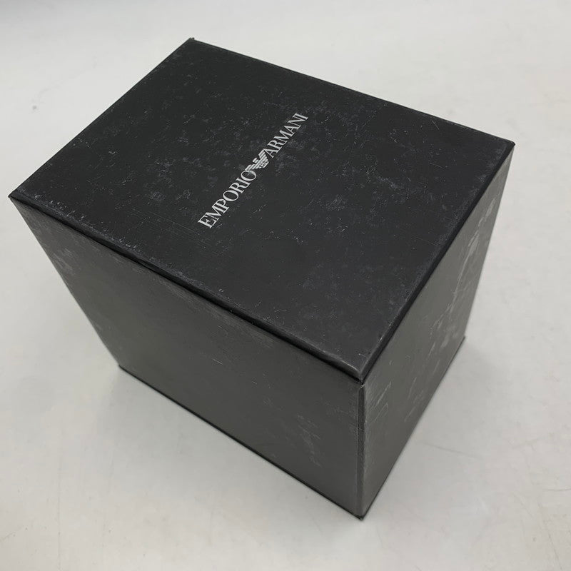 【現状渡し品】【メンズ/レディース】 EMPORIO ARMANI エンポリオ・アルマーニ AR-5856 DIVERS CHRONOGRAPH QUARTZ ダイバーズ クロノグラフ クォーツ 腕時計 時計 198-260606-ya-04-izu カラー：シルバー×ブラック 万代Net店