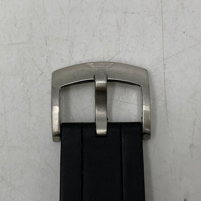 【現状渡し品】【メンズ/レディース】 EMPORIO ARMANI エンポリオ・アルマーニ AR-5856 DIVERS CHRONOGRAPH QUARTZ ダイバーズ クロノグラフ クォーツ 腕時計 時計 198-260606-ya-04-izu カラー：シルバー×ブラック 万代Net店