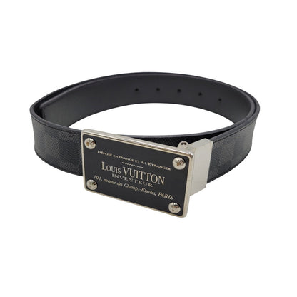 【中古品】【メンズ/レディース】 LOUIS VUITTON ルイ・ヴィトン CT5018 M9632T ダミエ・グラフィット サンチュール アンバントゥール ベルト リバーシブル 服飾雑貨 小物 アクセサリー 179-251219-ay-11-izu サイズ：85/34 カラー：シルバー×ブラック 万代Net店