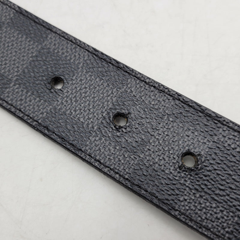 【中古品】【メンズ/レディース】 LOUIS VUITTON ルイ・ヴィトン CT5018 M9632T ダミエ・グラフィット サンチュール アンバントゥール ベルト リバーシブル 服飾雑貨 小物 アクセサリー 179-251219-ay-11-izu サイズ：85/34 カラー：シルバー×ブラック 万代Net店