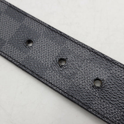 【中古品】【メンズ/レディース】 LOUIS VUITTON ルイ・ヴィトン CT5018 M9632T ダミエ・グラフィット サンチュール アンバントゥール ベルト リバーシブル 服飾雑貨 小物 アクセサリー 179-251219-ay-11-izu サイズ：85/34 カラー：シルバー×ブラック 万代Net店