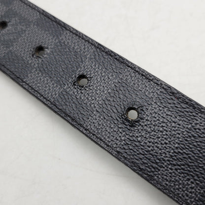 【中古品】【メンズ/レディース】 LOUIS VUITTON ルイ・ヴィトン CT5018 M9632T ダミエ・グラフィット サンチュール アンバントゥール ベルト リバーシブル 服飾雑貨 小物 アクセサリー 179-251219-ay-11-izu サイズ：85/34 カラー：シルバー×ブラック 万代Net店