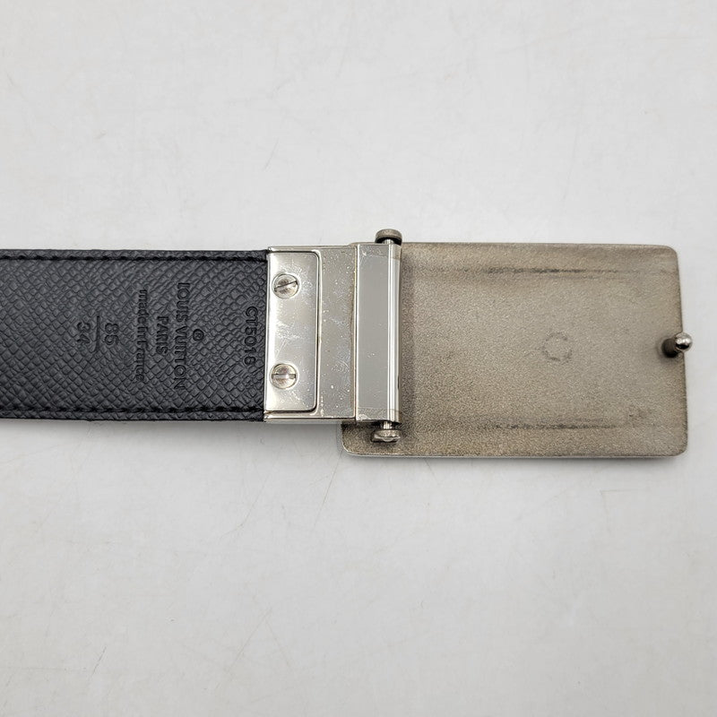 【中古品】【メンズ/レディース】 LOUIS VUITTON ルイ・ヴィトン CT5018 M9632T ダミエ・グラフィット サンチュール アンバントゥール ベルト リバーシブル 服飾雑貨 小物 アクセサリー 179-251219-ay-11-izu サイズ：85/34 カラー：シルバー×ブラック 万代Net店