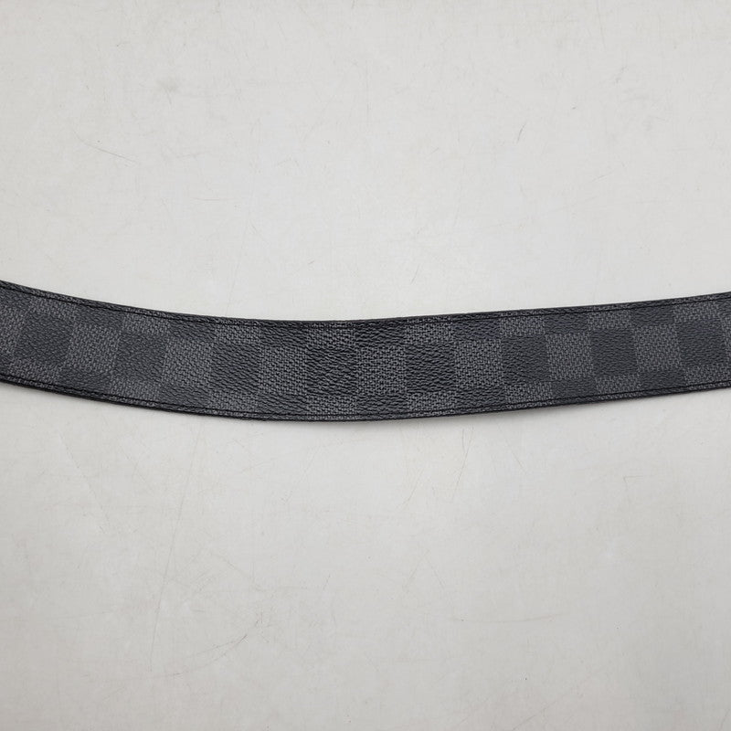 【中古品】【メンズ/レディース】 LOUIS VUITTON ルイ・ヴィトン CT5018 M9632T ダミエ・グラフィット サンチュール アンバントゥール ベルト リバーシブル 服飾雑貨 小物 アクセサリー 179-251219-ay-11-izu サイズ：85/34 カラー：シルバー×ブラック 万代Net店