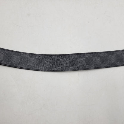 【中古品】【メンズ/レディース】 LOUIS VUITTON ルイ・ヴィトン CT5018 M9632T ダミエ・グラフィット サンチュール アンバントゥール ベルト リバーシブル 服飾雑貨 小物 アクセサリー 179-251219-ay-11-izu サイズ：85/34 カラー：シルバー×ブラック 万代Net店