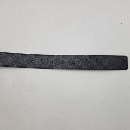 【中古品】【メンズ/レディース】 LOUIS VUITTON ルイ・ヴィトン CT5018 M9632T ダミエ・グラフィット サンチュール アンバントゥール ベルト リバーシブル 服飾雑貨 小物 アクセサリー 179-251219-ay-11-izu サイズ：85/34 カラー：シルバー×ブラック 万代Net店