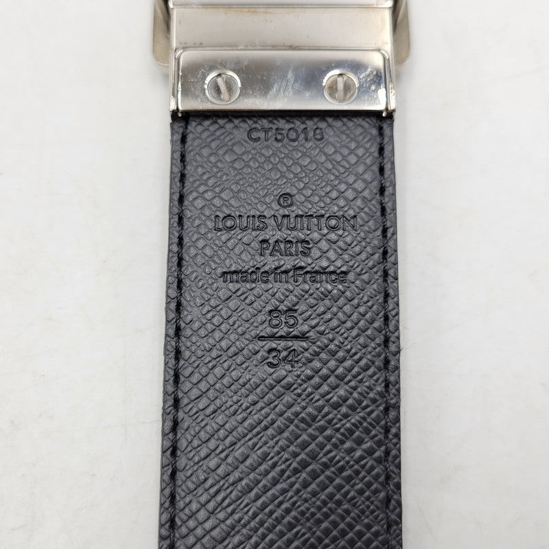 【中古品】【メンズ/レディース】 LOUIS VUITTON ルイ・ヴィトン CT5018 M9632T ダミエ・グラフィット サンチュール アンバントゥール ベルト リバーシブル 服飾雑貨 小物 アクセサリー 179-251219-ay-11-izu サイズ：85/34 カラー：シルバー×ブラック 万代Net店