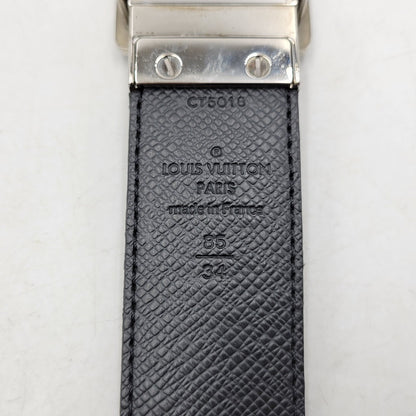 【中古品】【メンズ/レディース】 LOUIS VUITTON ルイ・ヴィトン CT5018 M9632T ダミエ・グラフィット サンチュール アンバントゥール ベルト リバーシブル 服飾雑貨 小物 アクセサリー 179-251219-ay-11-izu サイズ：85/34 カラー：シルバー×ブラック 万代Net店