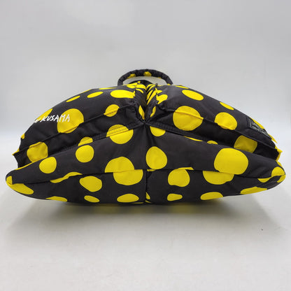 【中古美品】【メンズ/レディース】 XLARGE エクストララージ × PORTER ポーター × YAYOI KUSAMA 草間彌生 2WAY HELMET BAG ヘルメット バッグ ドット柄 コラボ 鞄 カバン 188-251219-ay-10-izu サイズ：ONESIZE カラー：ブラック×イエロー 万代Net店